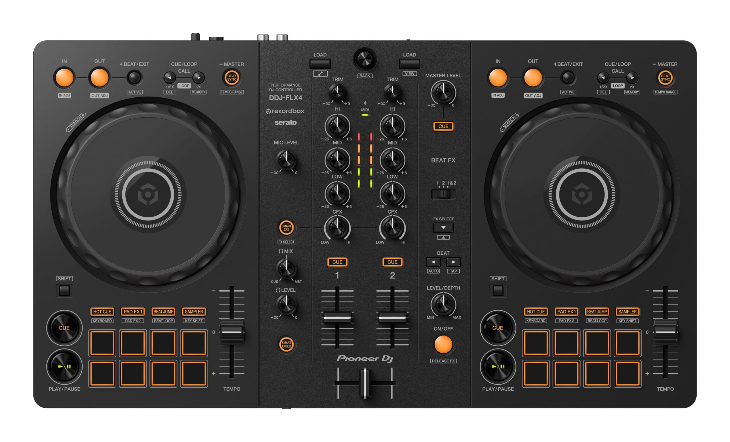 PIONEER DJ DDJ FLX4 CONTROLLER MIDI REKORDBOX SERATO DJ LITE - immagine 2