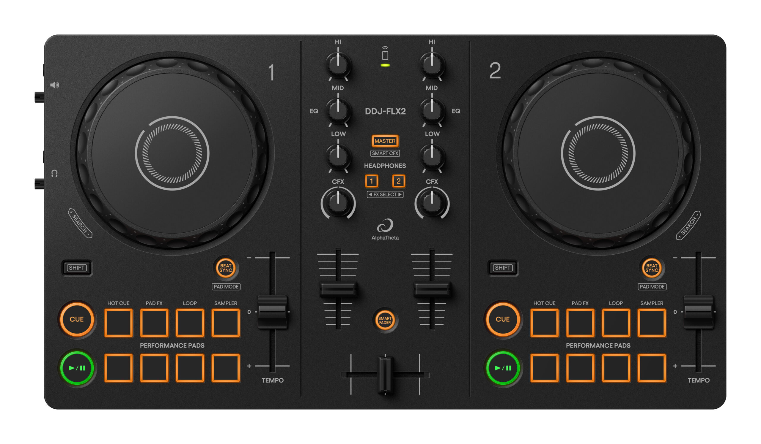 AlphaTheta DDJ FLX2 Console DJ compatta a 2 canali - immagine 13