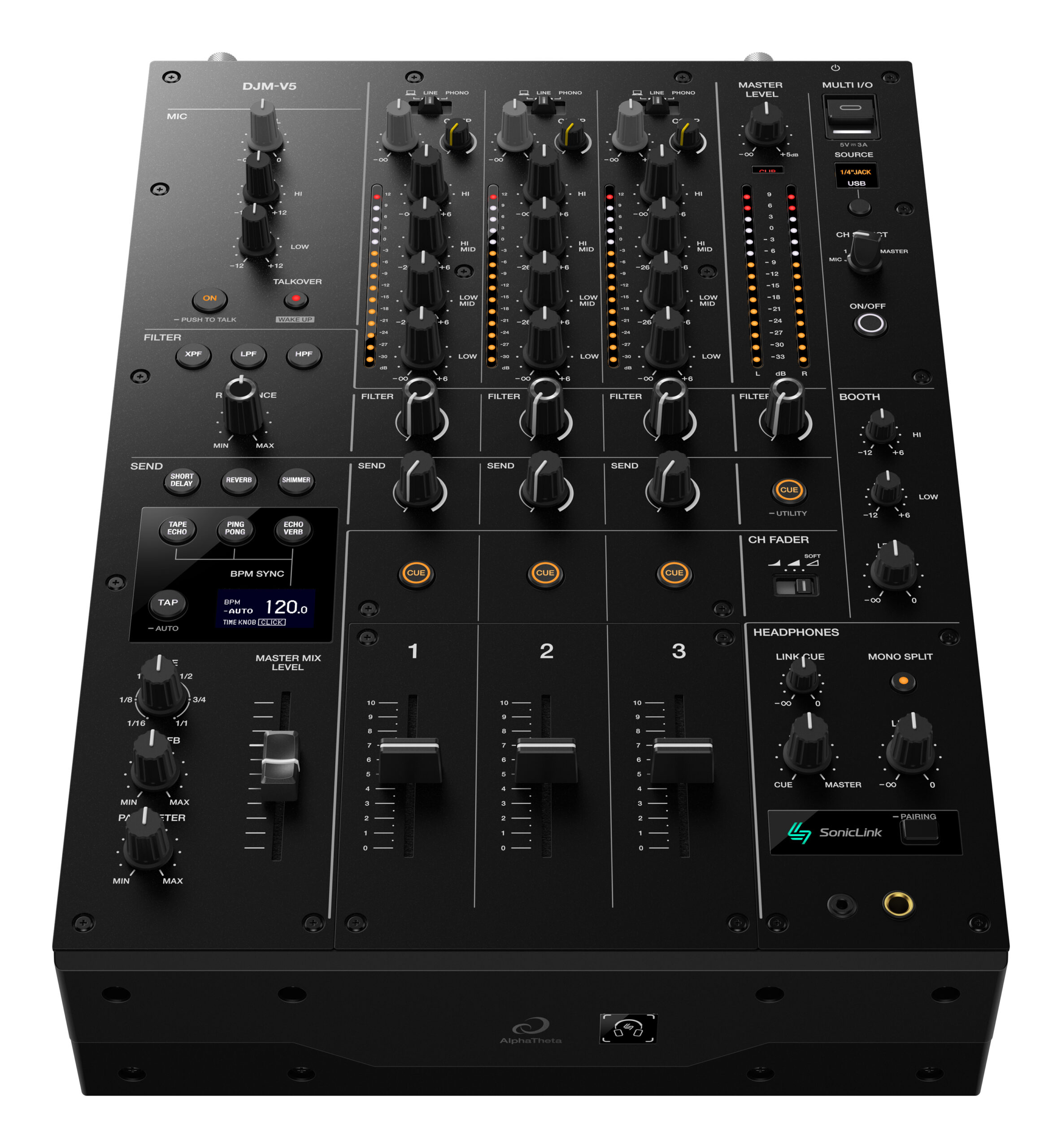 ALPHATHETA DJM V5 3 CHANNEL MIXER DJ - immagine 4
